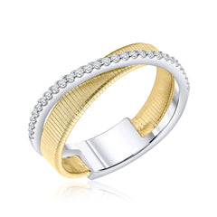 Classic Gold Overlap Ring