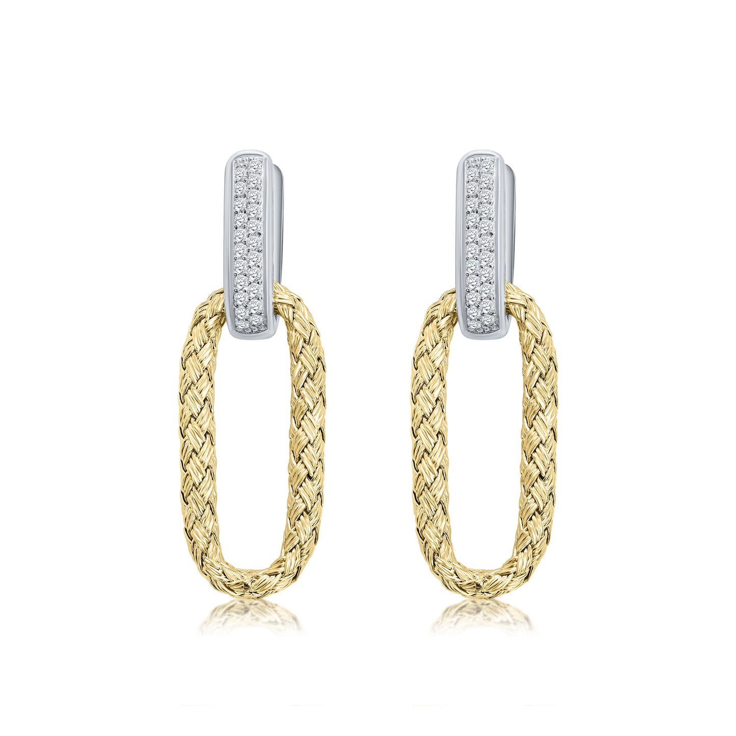 Italian Detailed Link Earrings