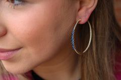 Pop Of Color Hoops