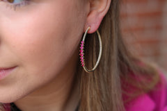 Pop Of Color Hoops