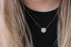 Pave Solitaire Necklace