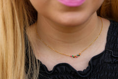 Dainty Up Down Bar Necklace