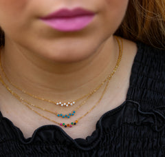 Dainty Up Down Bar Necklace