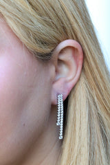 Graduating Double Tennis Earrings