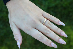 Classic Gold Overlap Ring