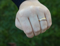 Classic Gold Overlap Ring