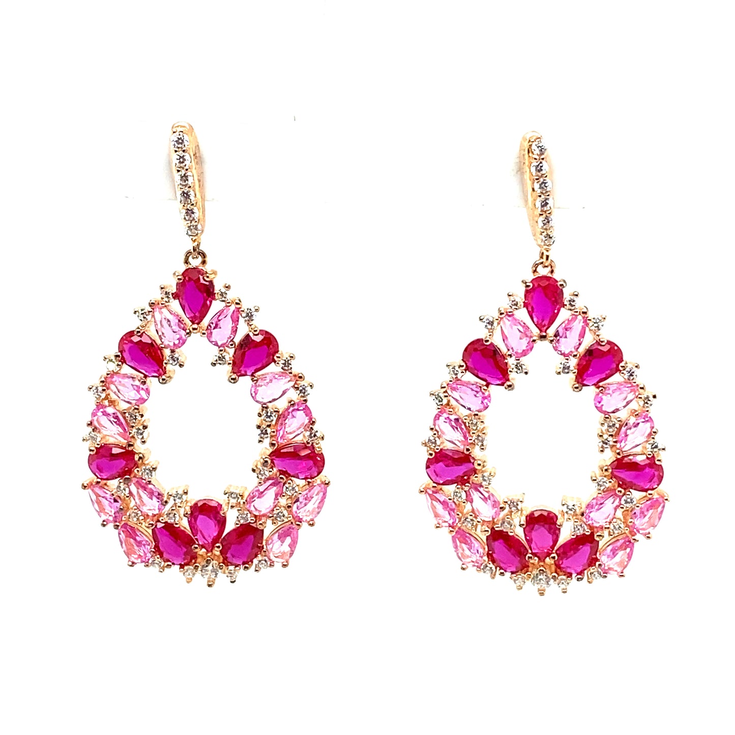 Statement Colored Teardrop Earrings