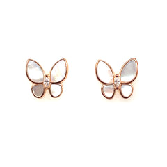 Mother Of Pearl Butterfly Studs