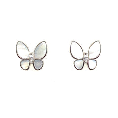 Mother Of Pearl Butterfly Studs