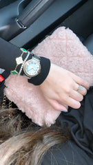 Magnificent Gold Stone Clover Bracelet