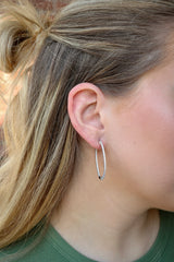 Medium Thin Oval Hoops