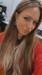 Open Tennis Teardrop Earrings