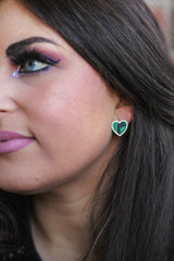 Large Perfect Heart Studs