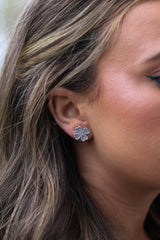 Four Heart Mother Of Pearl Stud