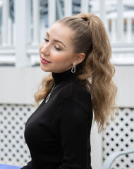 Open Tennis Teardrop Earrings