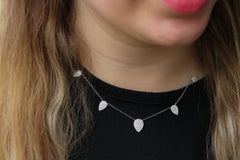 Pave Teardrop Necklace