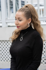 Open Tennis Teardrop Earrings