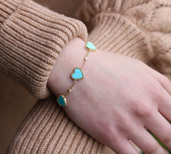 Hearts Around The Hand Bracelet