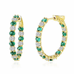 Colored Oval Hoops