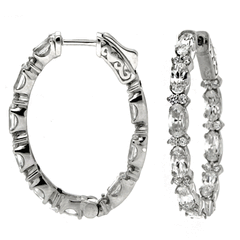 Unique Shaped Oval Hoops