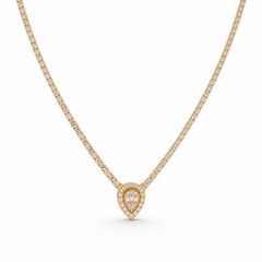 Teardrop Tennis Necklace