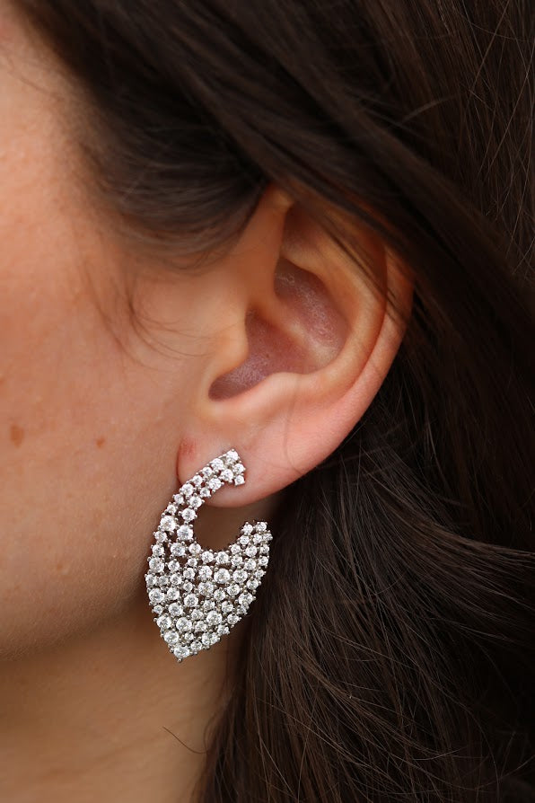 Pointed Teardrop Earrings