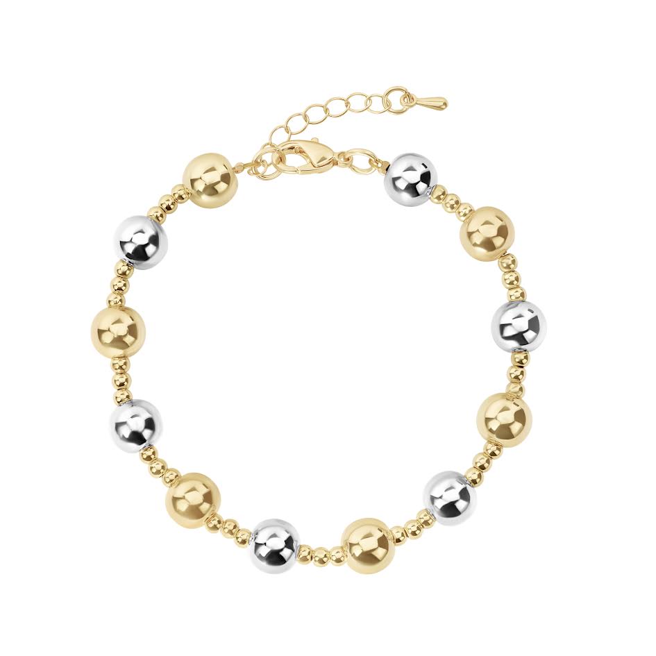 Two Tone Ball Bracelet