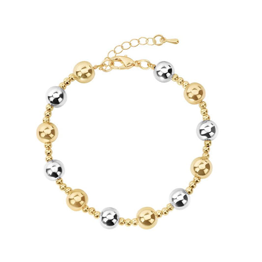 Two Tone Ball Bracelet