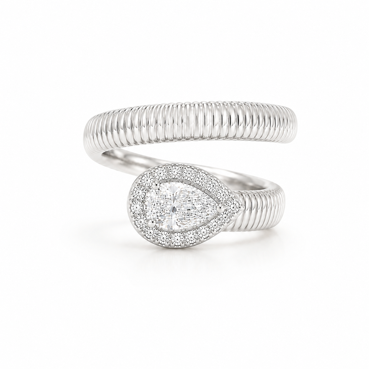 Ribbed Wrap Ring