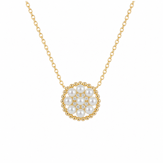 Floral Pearl Necklace