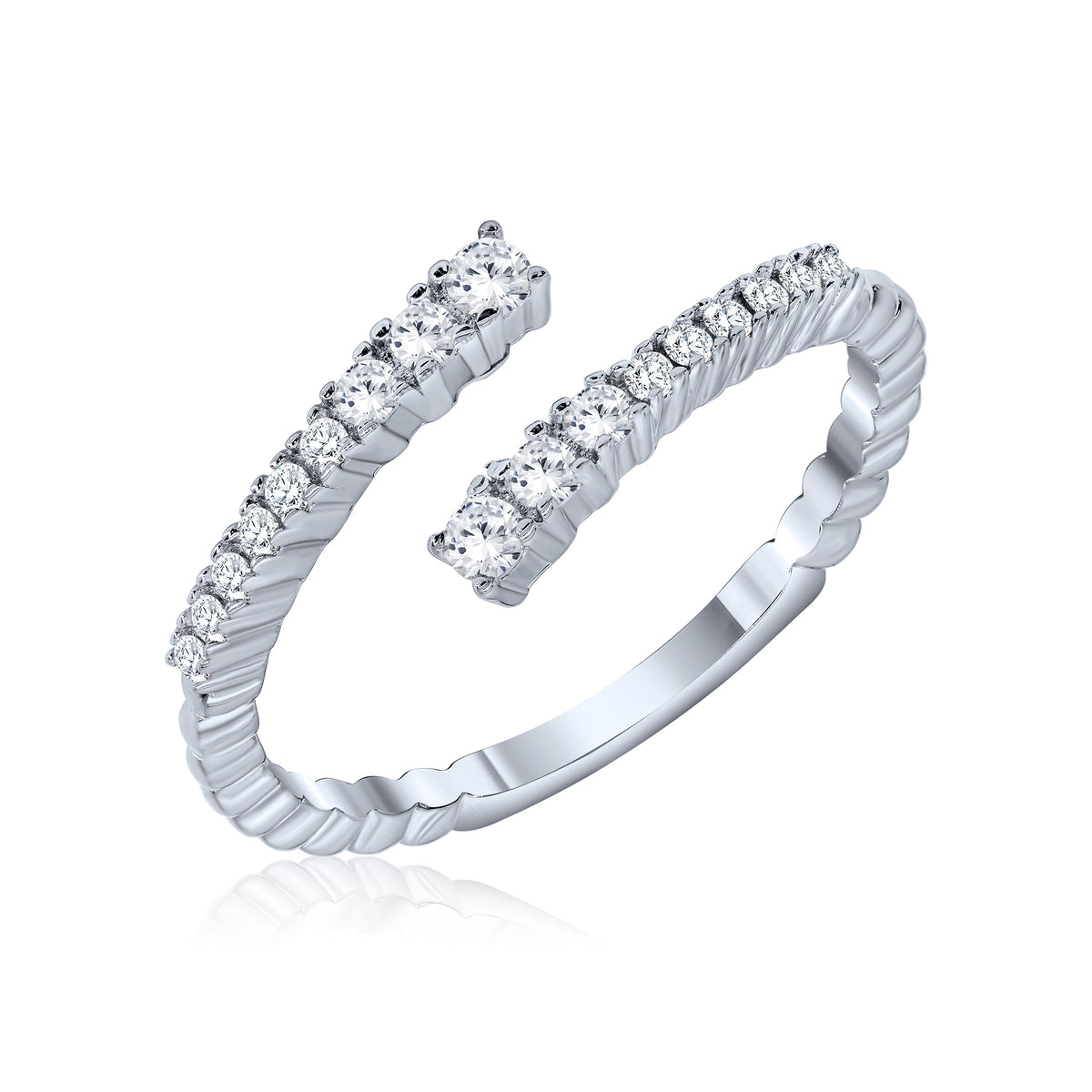 Dainty Overlap Ring