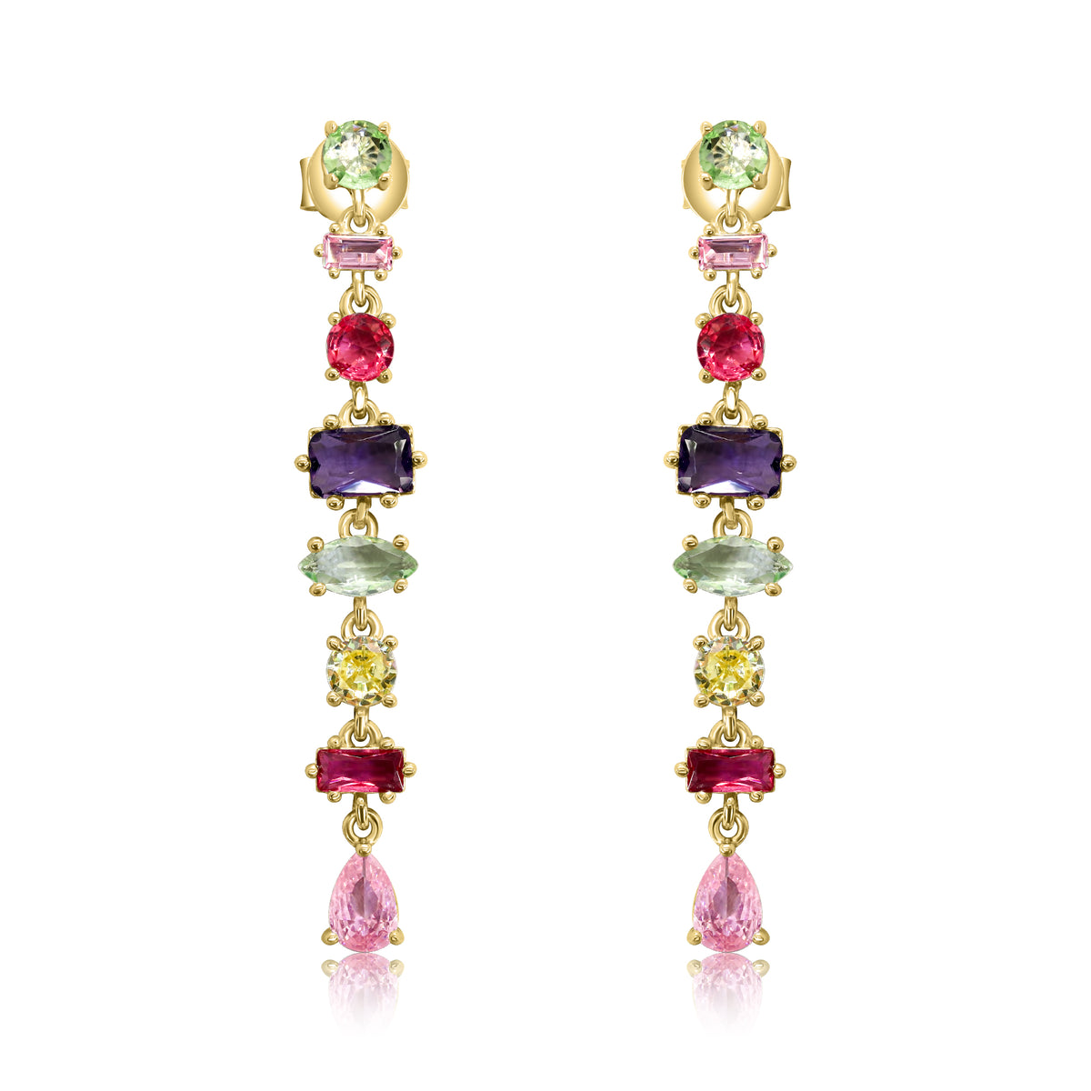 Unique Multi Color Earrings