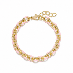 Enamel Link Bracelet