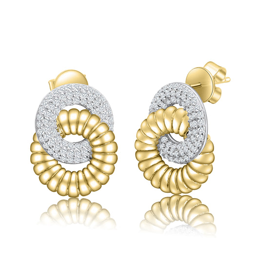 Detailed Interlocked Earrings