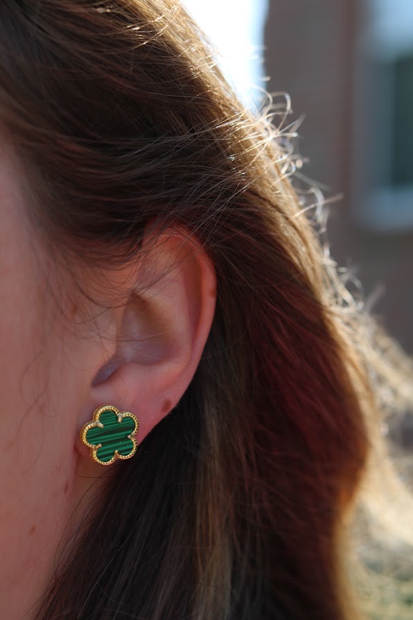Classic Floral Stone Studs
