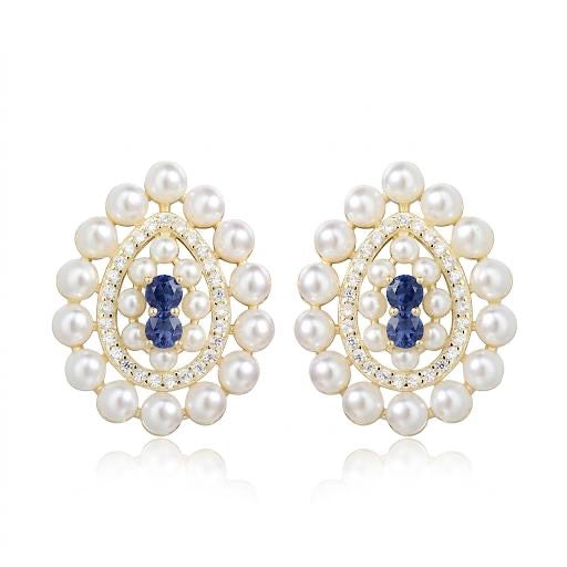 Teardrop Pearl Studs