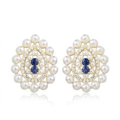 Teardrop Pearl Studs