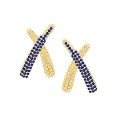 Overlapping X Stud Earring
