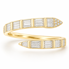 Baguette Snake Ring