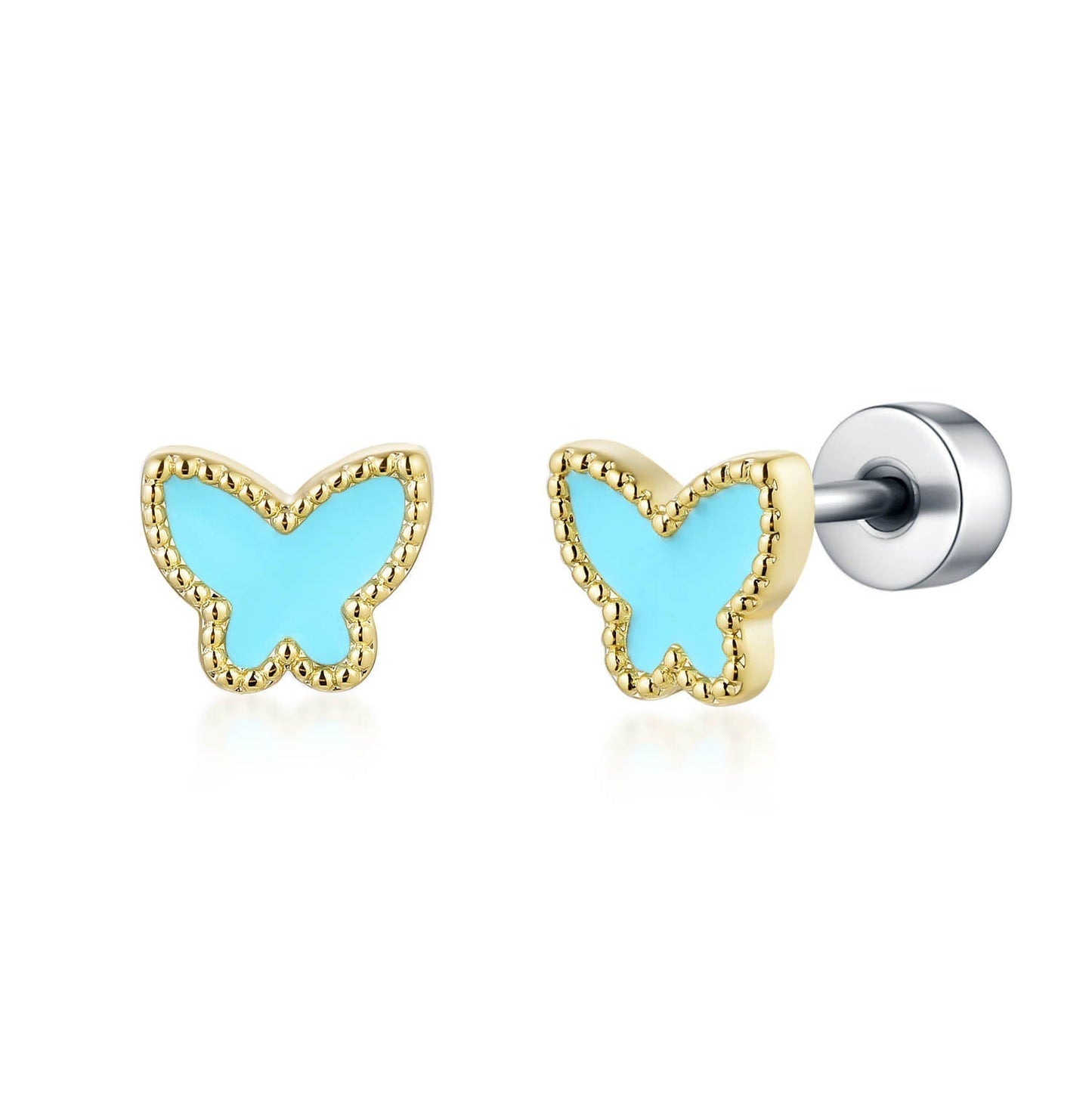 Color Butterfly Studs