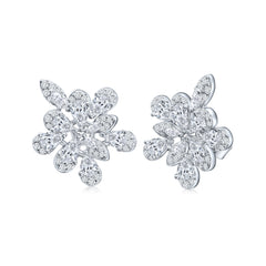 Statement Cluster Floral Earrings