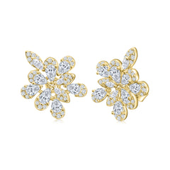 Statement Cluster Floral Earrings