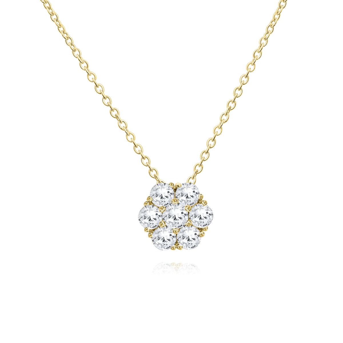 Flower Cluster Necklace