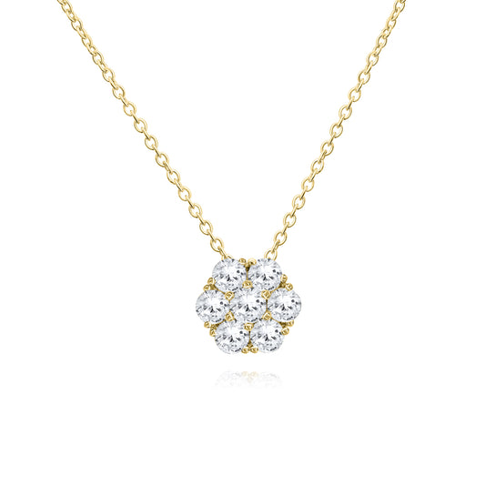Flower Cluster Necklace