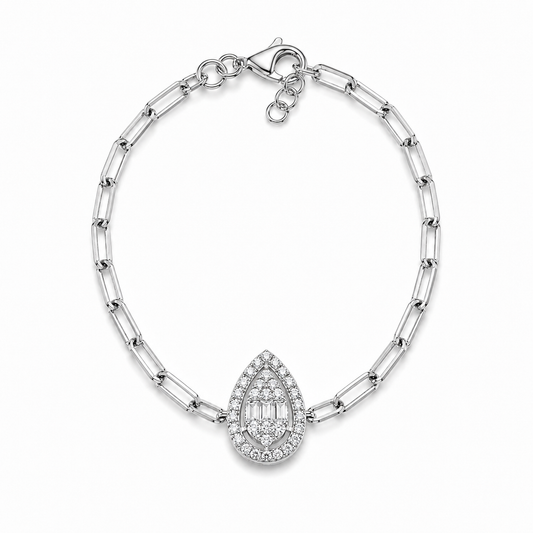 Baguette Teardrop Bracelet