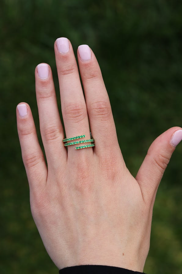 Green Dainty Ring