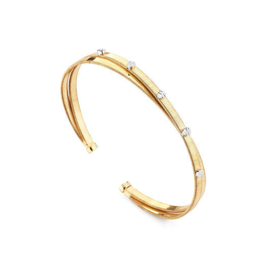 Italian Ribbed Stacked Bangle