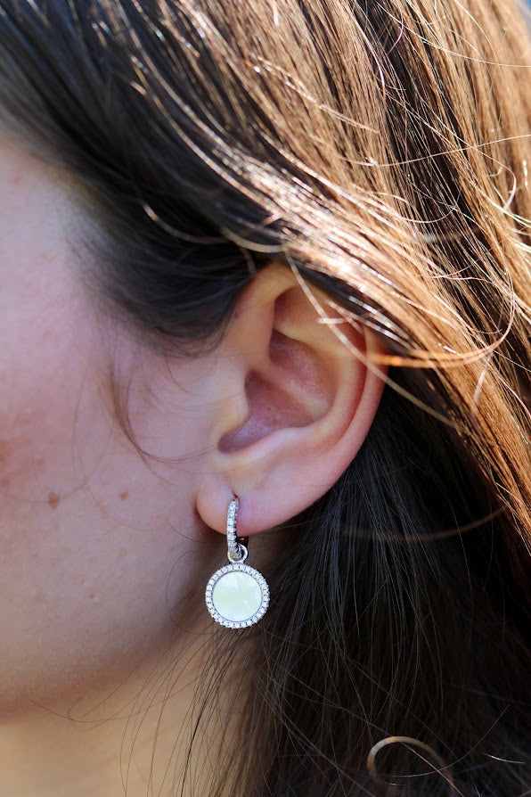 Classic Mother Of Pearl Drop Earrings