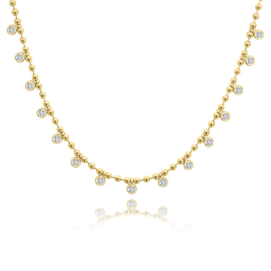 Floating Diamond By The Yard Charm Necklace