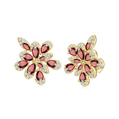 Floral Burst Stud Earrings